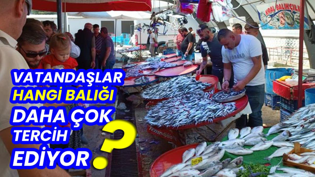 Vatandaşlar hangi balığı daha çok tercih ediyor?