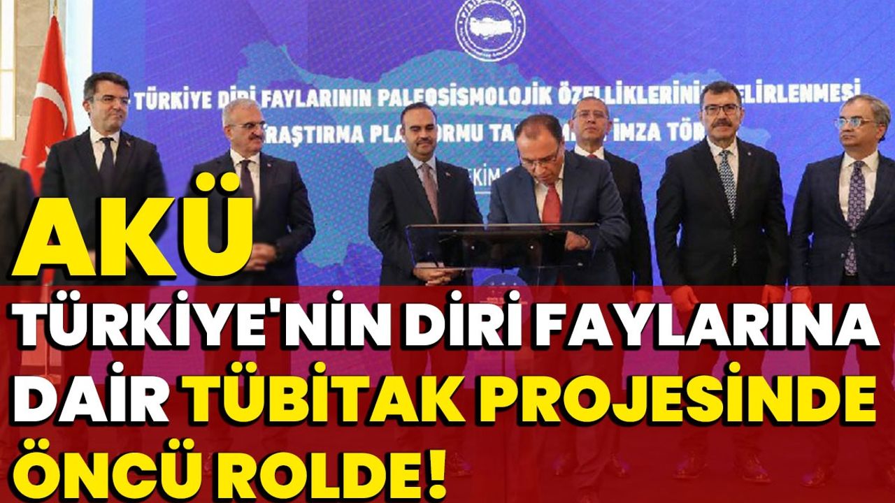 AKÜ, Türkiye'nin Diri Faylarına Dair TÜBİTAK Projesinde Öncü Rolde!