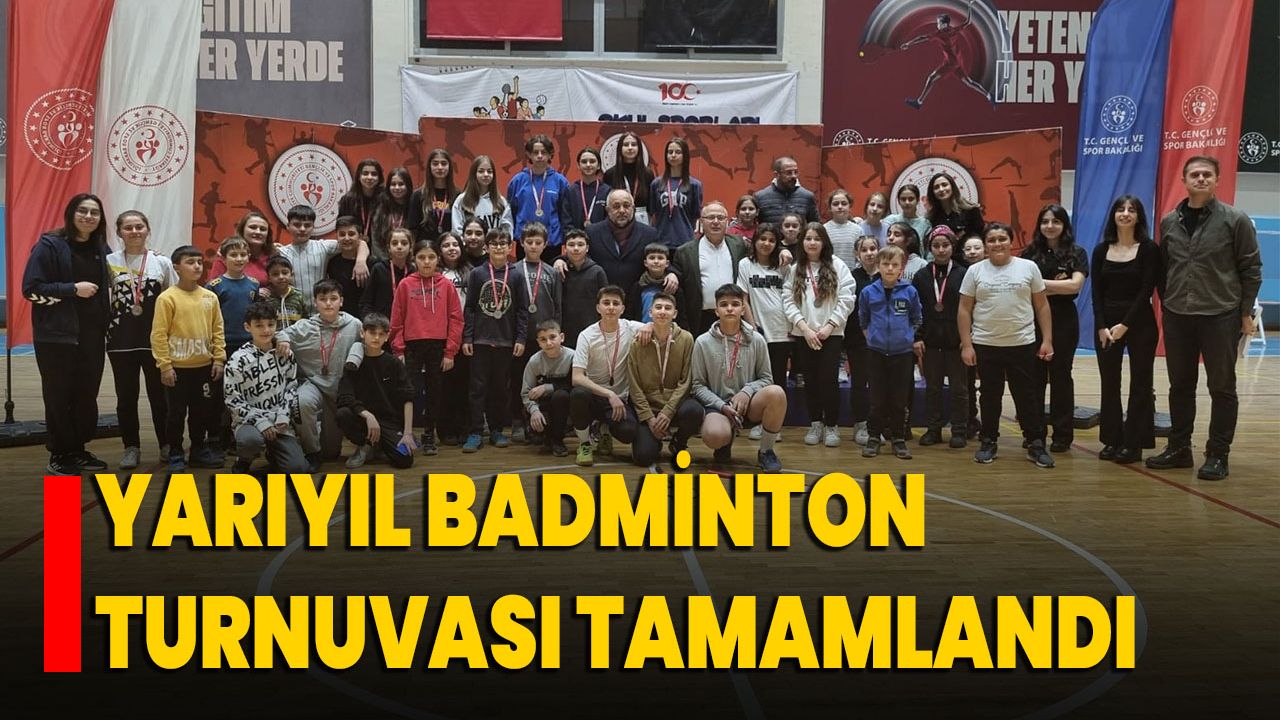 Yarıyıl badminton turnuvası tamamlandı