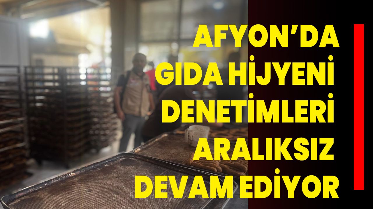 Afyon’da Gıda Hijyeni Denetimleri Aralıksız Devam Ediyor