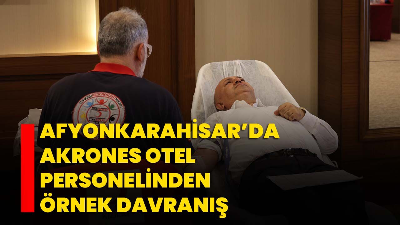 Afyonkarahisar’da Akrones Otel Personelinden Örnek Davranış
