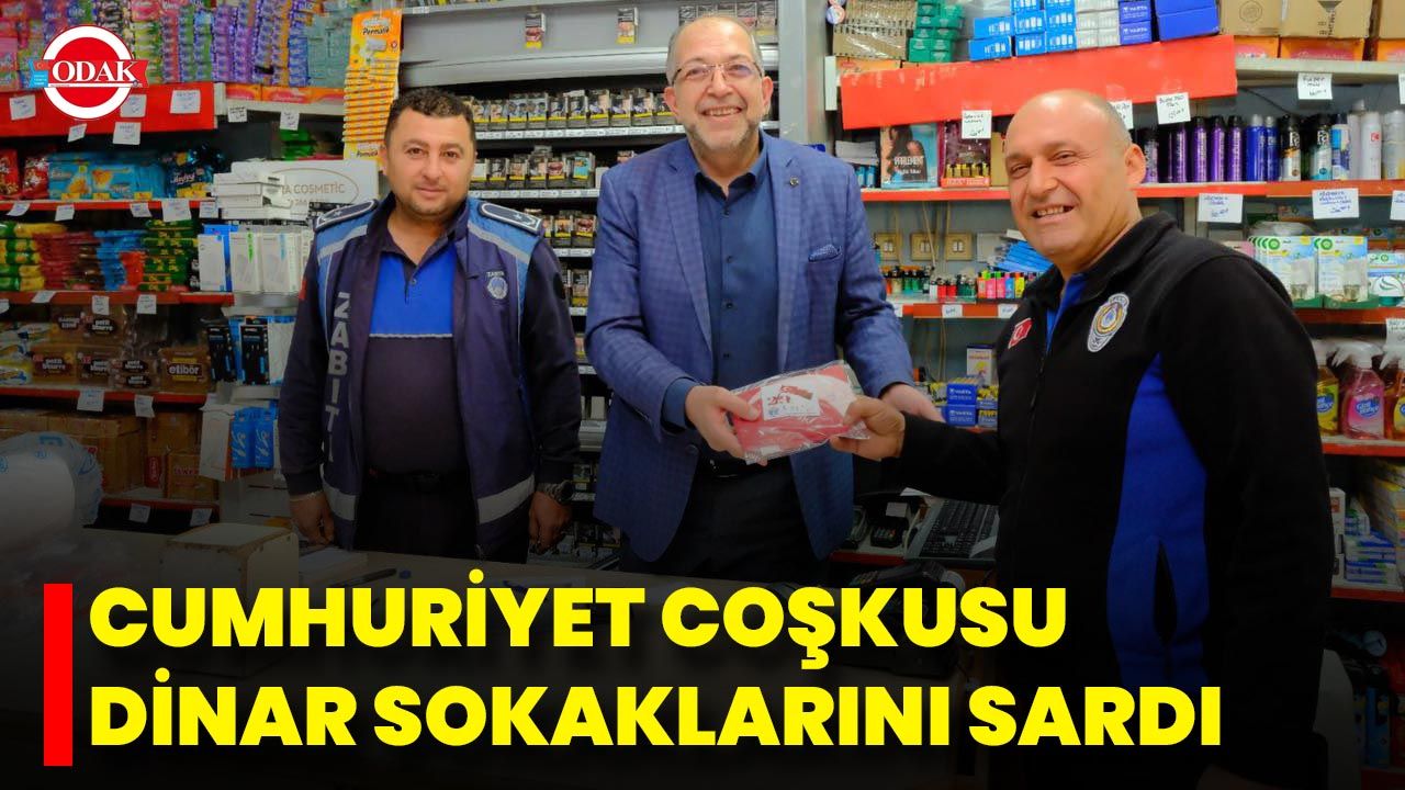 Cumhuriyet Coşkusu Dinar Sokaklarını Sardı
