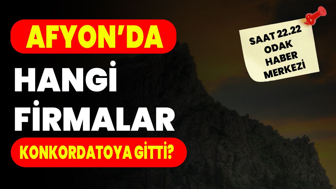 Afyon’da Hangi Firmalar Konkordatoya Gitti?