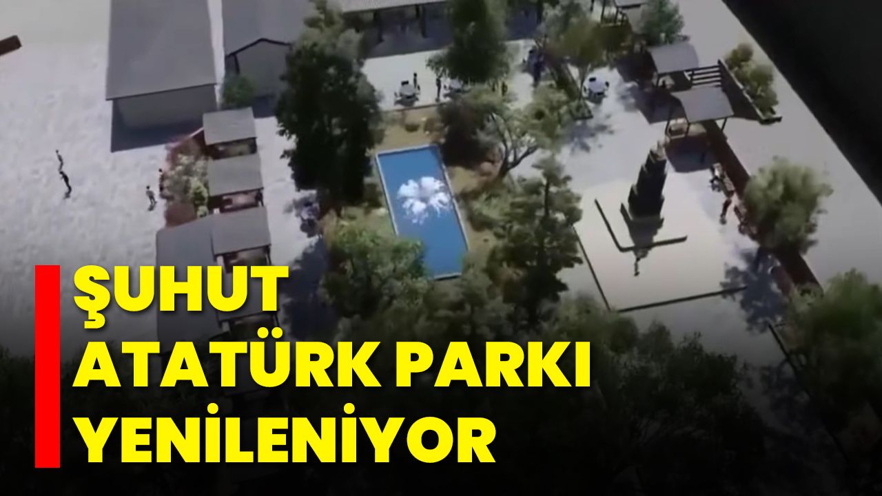 Şuhut Atatürk Parkı Yenileniyor