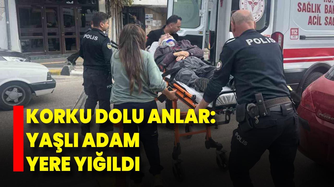 Korku Dolu Anlar: Yaşlı Adam Yere Yığıldı