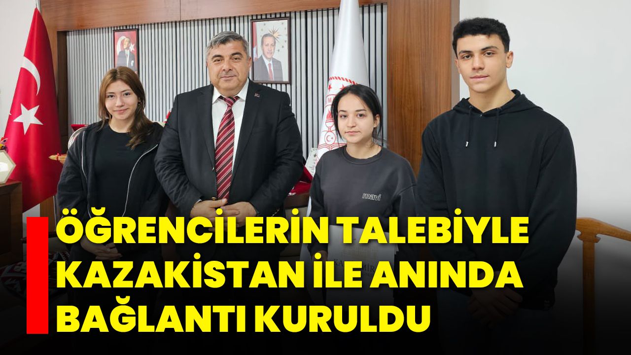 Öğrencilerin Talebiyle Kazakistan ile Anında Bağlantı Kuruldu