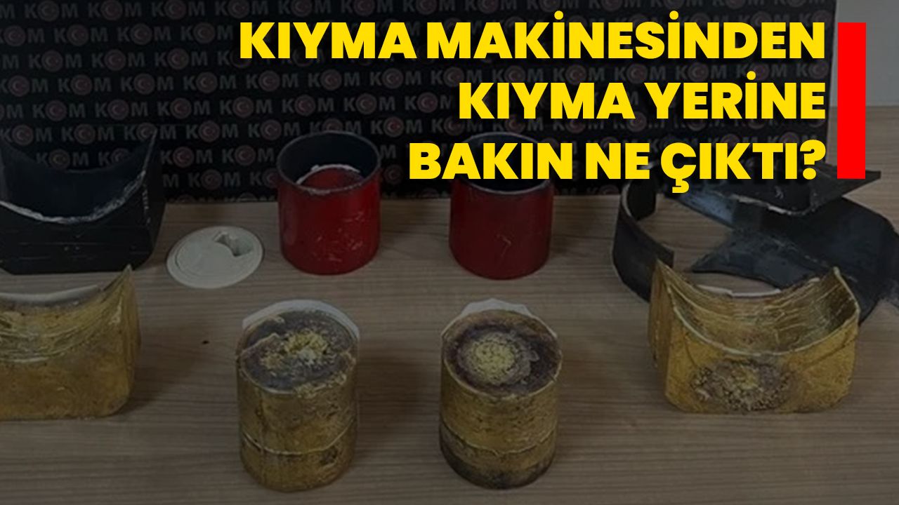 Kıyma makinesinden, kıyma yerine bakın ne çıktı?