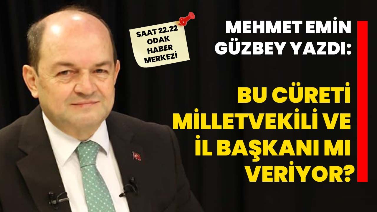 Bu Cüreti Milletvekili Ve İl Başkanı Mı Veriyor?