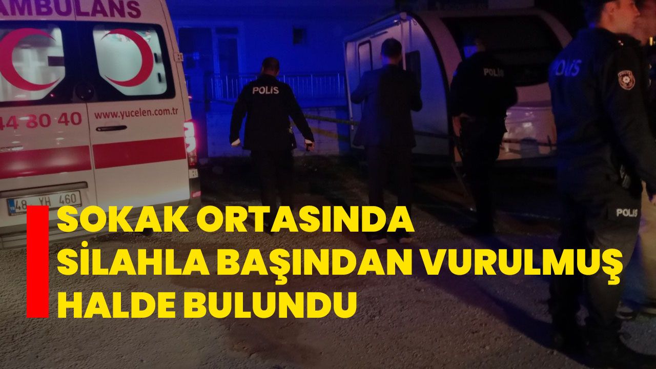 Sokak ortasında silahla başından vurulmuş halde bulundu