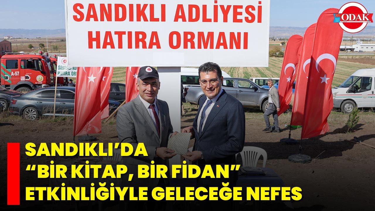 Sandıklı’da ‘Bir Kitap, Bir Fidan’ Etkinliğiyle Geleceğe Nefes