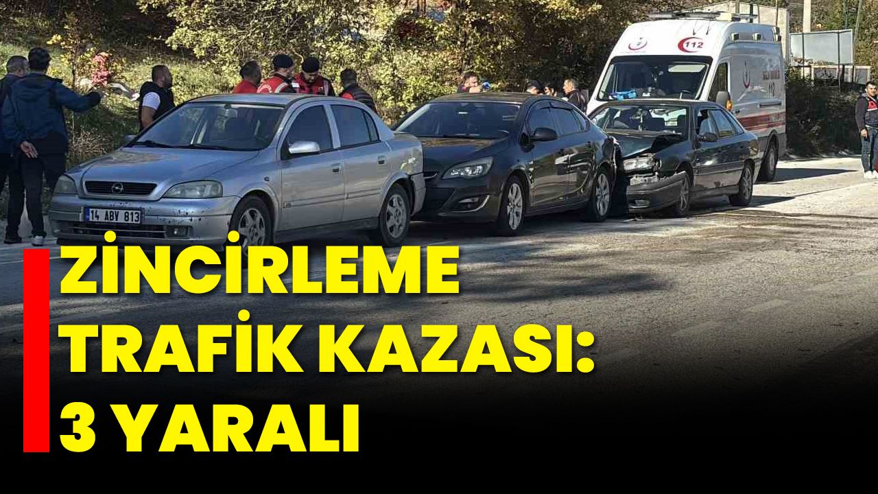 Zincirleme Trafik Kazası: 3 Yaralı
