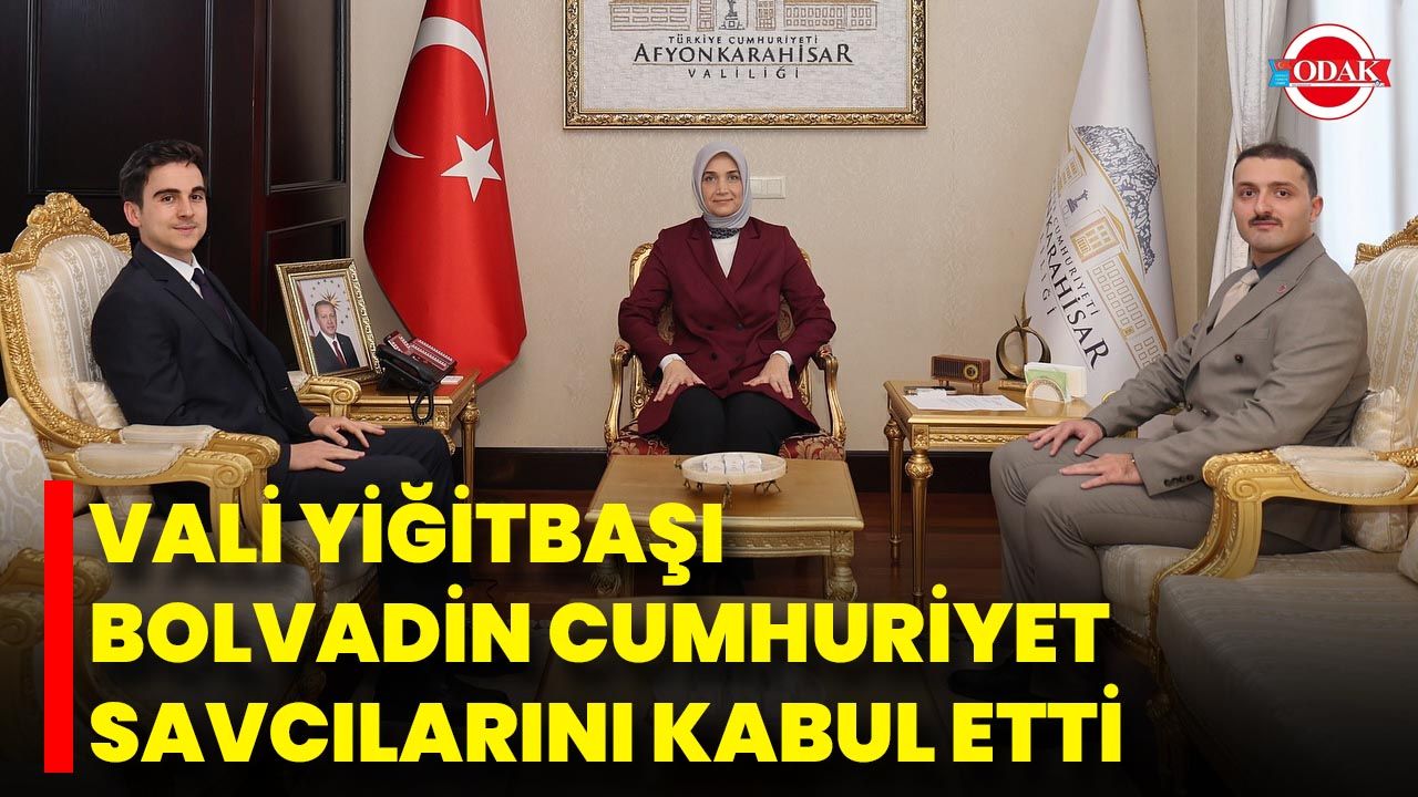 Vali Yiğitbaşı Bolvadin Cumhuriyet Savcılarını Kabul Etti