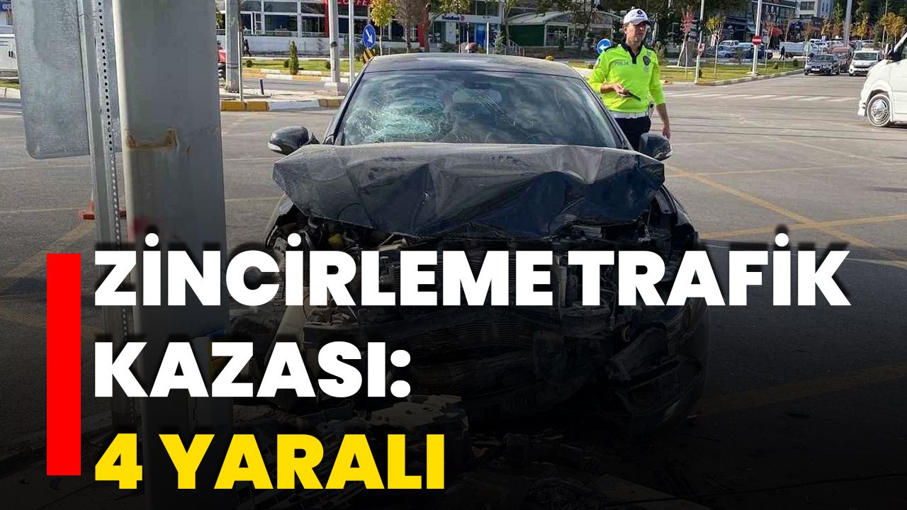 Zincirleme Trafik Kazası: 4 Yaralı