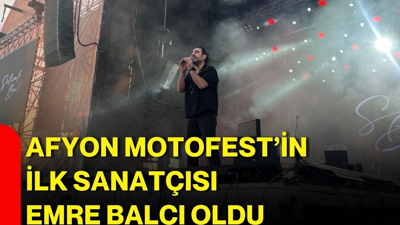 Afyon Motofest’in İlk Sanatçısı Emre Balcı Oldu