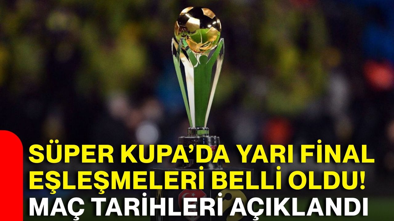 TFF Süper Kupa Tarihleri Açıklandı!