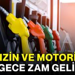 Benzin ve motorine bu gece zam geliyor!