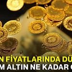 Altın fiyatlarında düşüş: Gram altın ne kadar oldu?