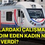 Raylardaki çalışmaya yardım eden kadın nasıl can verdi?