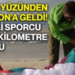 Gökyüzünden Afyonkarahisar’a geldi! Milli sporcu 100 kilometre uçtu