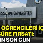 AKÜ öğrencileri için ek süre fırsatı: Yarın son gün