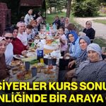 Kursiyerler kurs sonu etkinliğinde bir araya geldi