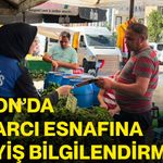 Afyon’da pazarcı esnafına asayiş bilgilendirmesi