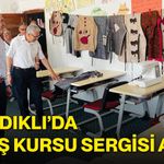 Sandıklı’da dikiş kursu sergisi açıldı