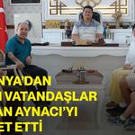 Almanya’dan gelen vatandaşlar Başkan Aynacı’yı ziyaret etti