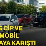 Lüks cip ve otomobil kazaya karıştı