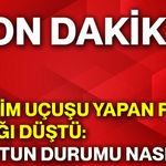 Eğitim uçuşu yapan F-16 uçağı düştü: Pilotun durumu nasıl?