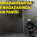 Afyonkarahisar’da Giyim Mağazasında Yangın Paniği