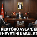 AFSÜ Rektörü Aslan, Ensar Vakfı heyetini kabul etti