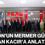 Afyon’un mermer gücü Bakan Kacır’a anlatıldı