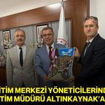 Halk Eğitim Merkezi Yöneticilerinden Milli Eğitim Müdürü Altınkaynak’a ziyaret