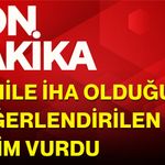 Sahile İHA olduğu değerlendirilen cisim vurdu
