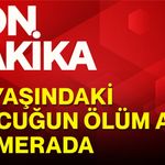17 yaşındaki çocuğun ölüm anı kamerada