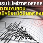 Komşu ilimizde deprem: AFAD duyurdu 3,9 büyüklüğünde sarsıntı