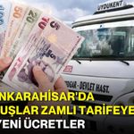 Afyonkarahisar'da dolmuşlar zamlı tarifeye geçti: İşte yeni ücretler