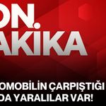 İki otomobilin çarpıştığı kazada yaralılar var!