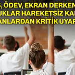 Ders, ödev, ekran derken çocuklar hareketsiz kalıyor: Uzmanlardan kritik uyarı