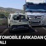 Tır, otomobile arkadan çarptı: 3 yaralı