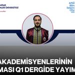 AFSÜ Akademisyenlerinin Çalışması Q1 Dergide Yayımlandı