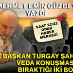 Şahin’in veda konuşmasına dair...