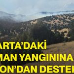 Isparta’daki orman yangınına Afyon’dan destek!