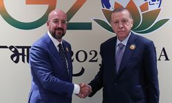 Erdoğan, AB Konseyi Başkanı Charles Michel'i kabul etti