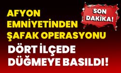 "Afyonkarahisar'da 40 Kişilik Operasyon! Narkotik Polisi, 8 şüpheliye dört ilçede eş zamanlı baskın!"