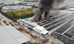 Tekstil fabrikası alev alev yanıyor