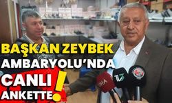 Başkan Zeybek, Ambaryolu’nda canlı ankette!