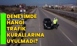 Denetimde hangi trafik kurallarına uyulmadı?