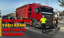 Bir Tırın Çarptığı Yaşlı Adam Hastaneye Kaldırıldı